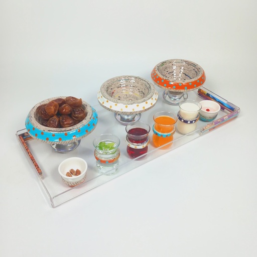 [TR02-15ij] Plexi Tray w/ Nuts bowl