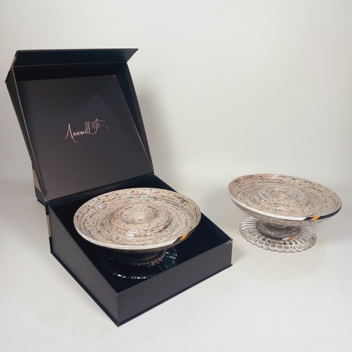 [PL07-1ik] Allura Platter - Earth & Shadow